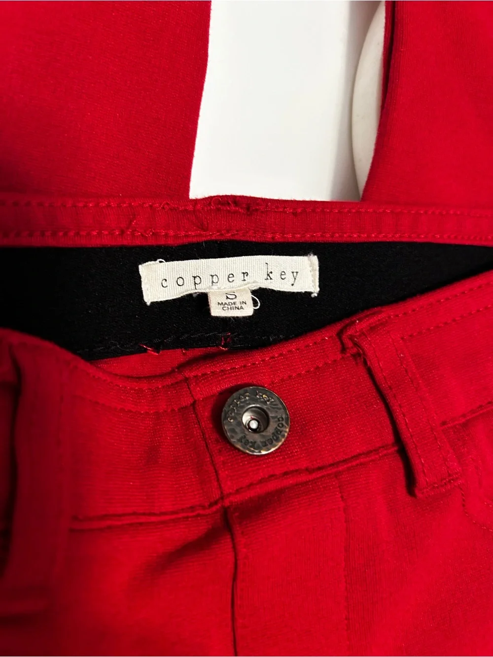 Girl’s Copper Key Red Skinny Pants